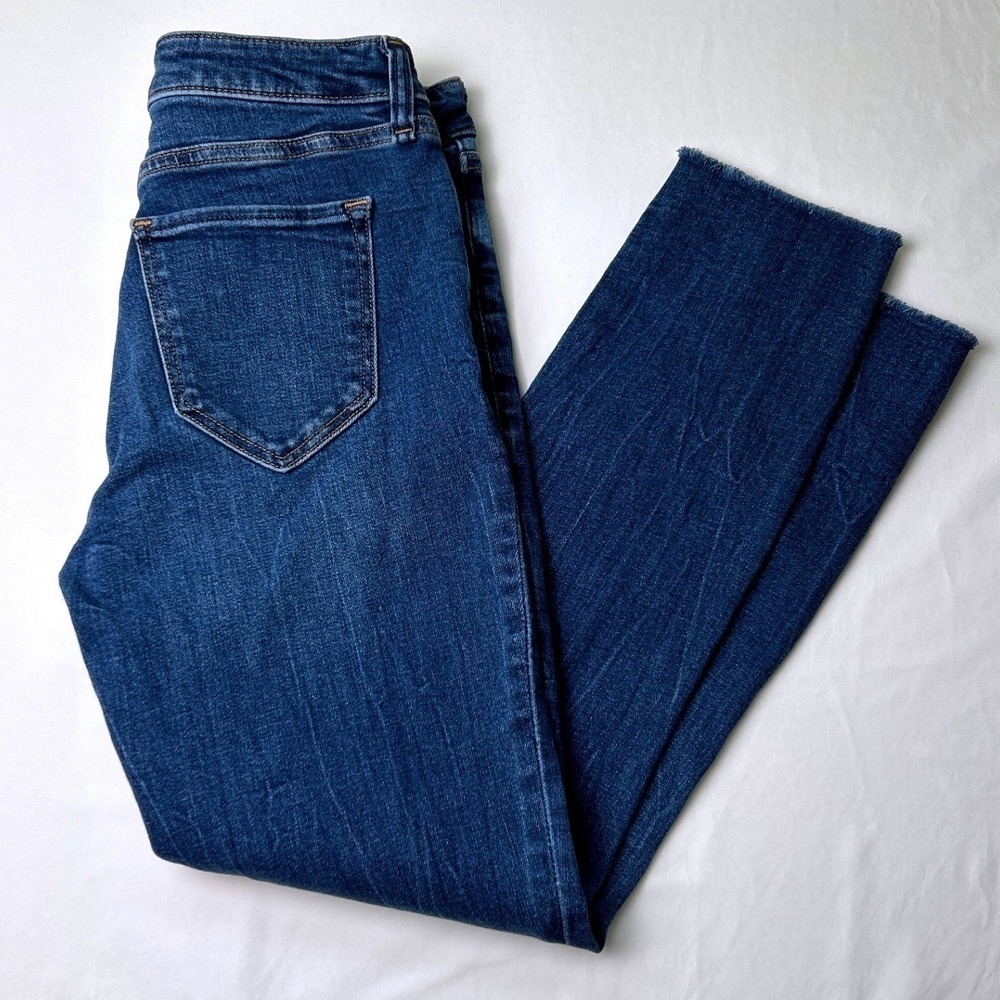 Abercrombie & Fitch Womens The Super Skinny Ankle Mid Rise Jeans Size 26/2 Denim